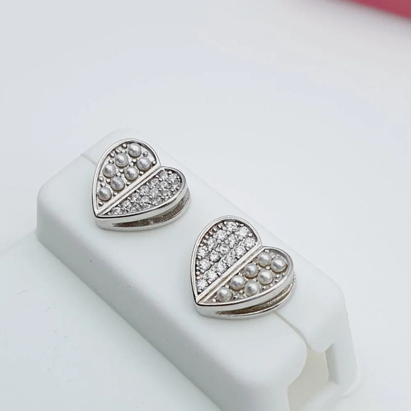 "925 Sterling Silver Cubic Zirconia Earrings, U19254575 - Picture 10 of 11